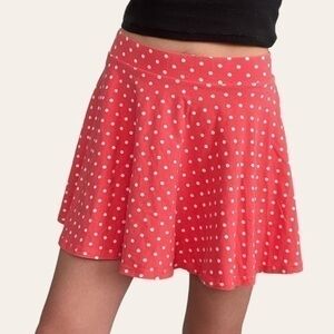 Aeropostale Pink Polka Dot Skater Skirt 💕